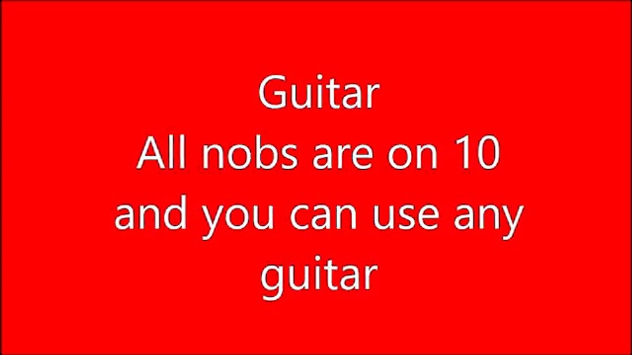 Malcolm and Angus Young Amp and Guitar Settings on Fender Mini Amp and any Guitar