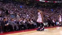 Cleveland Cavaliers vs. Toronto Raptors LeBron stops Powell from committing an illegal sub