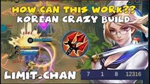 NEW SICK KOREAN FANNY BUILD by Limit.Chan | GLORIOUS LEGENDS RANKED GAMEPLAY (Mobile Legen