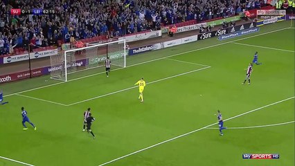 Islam Slimani Goal - Sheffield United vs Leicester City 0-2 22.08.2017