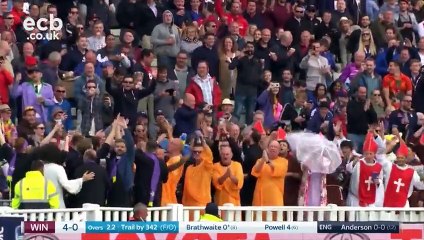 Des supporters se font confisquer un ballon de plage pendant un match de cricket et font tout pour le récupérer