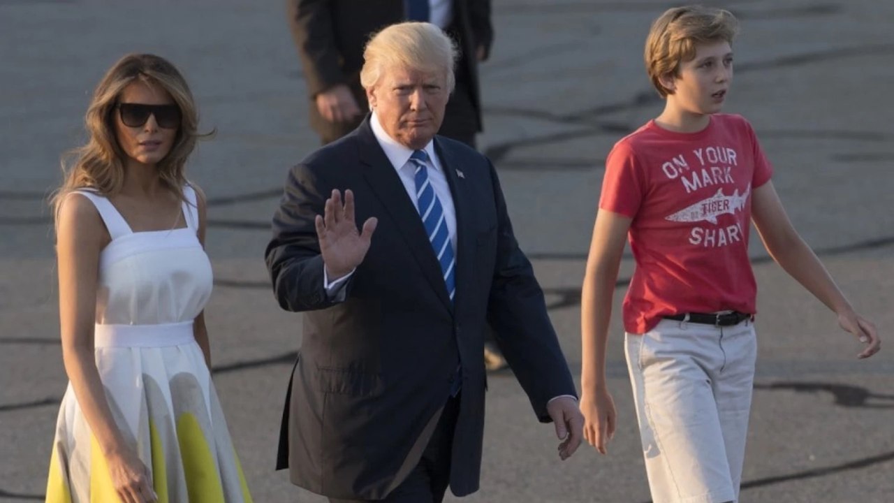 The Trumps return to D.C.