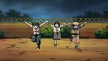 Naruto,Neji,Kakashi and Tenten vs Hoki(Moso)