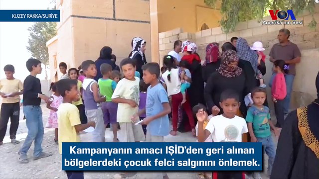 Rakka'da Çocuk Felcine Karşı Aşı Kampanyası
