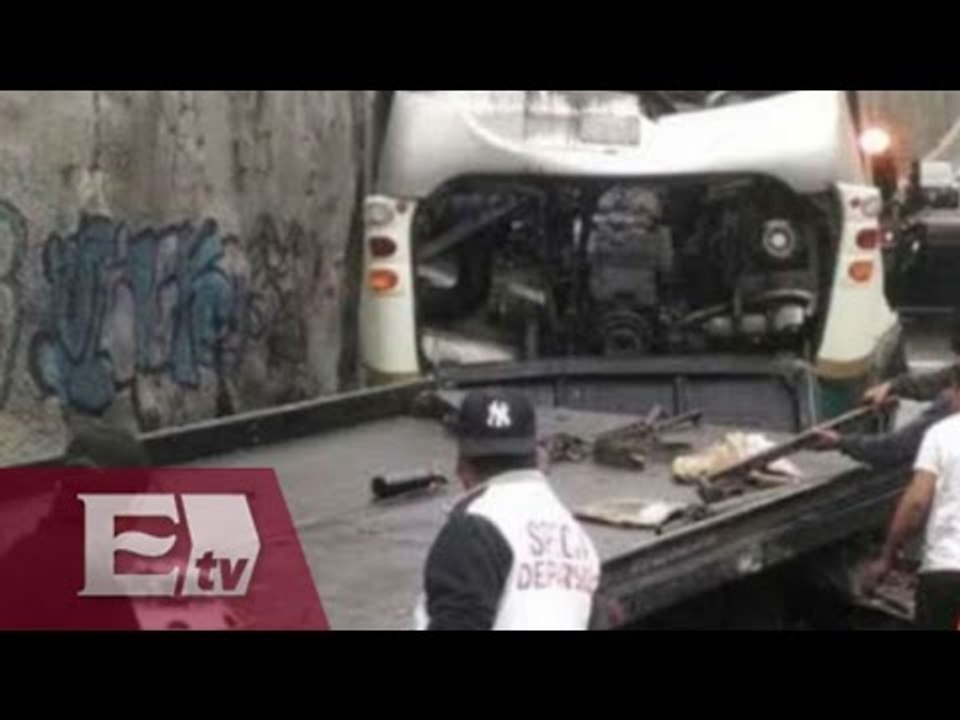 Accidente de autobús deja nueve heridos en la carretera México Toluca