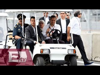 Peña Nieto da recorrido por el nuevo autódromo Hermanos Rodríguez