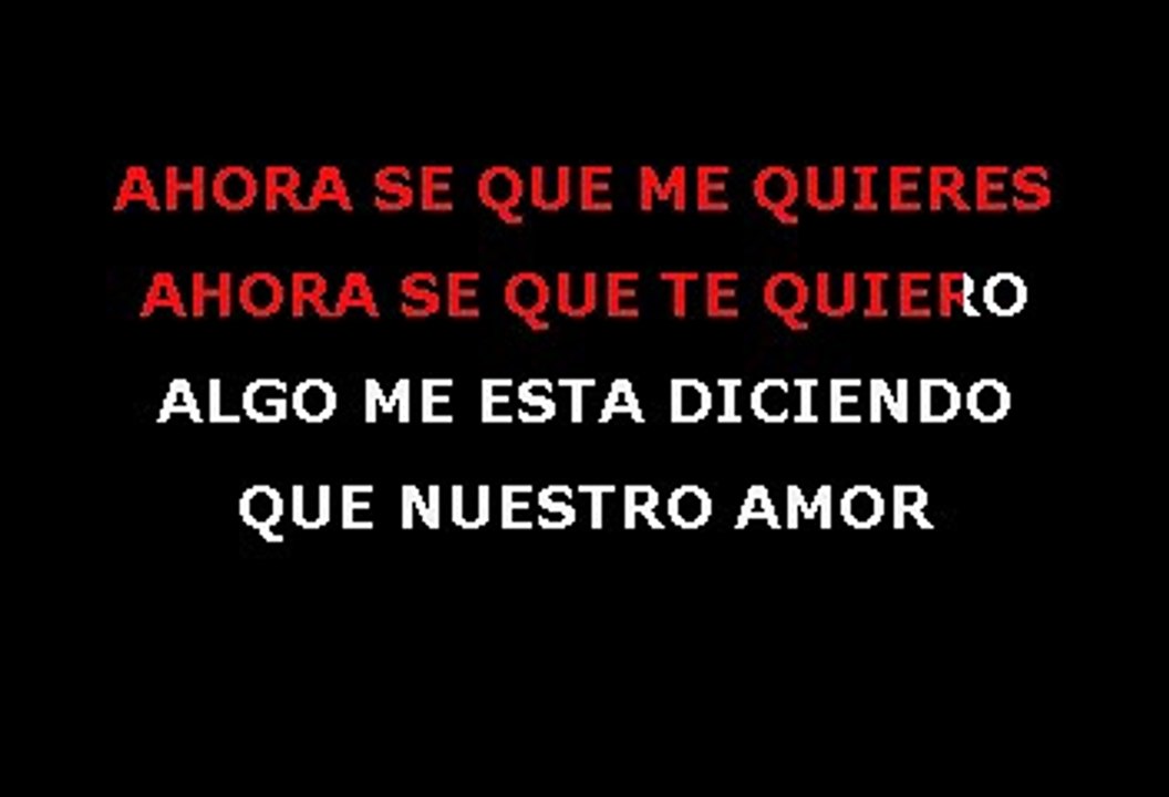 Formula V - Ahora Se Que Me Quieres (Karaoke)