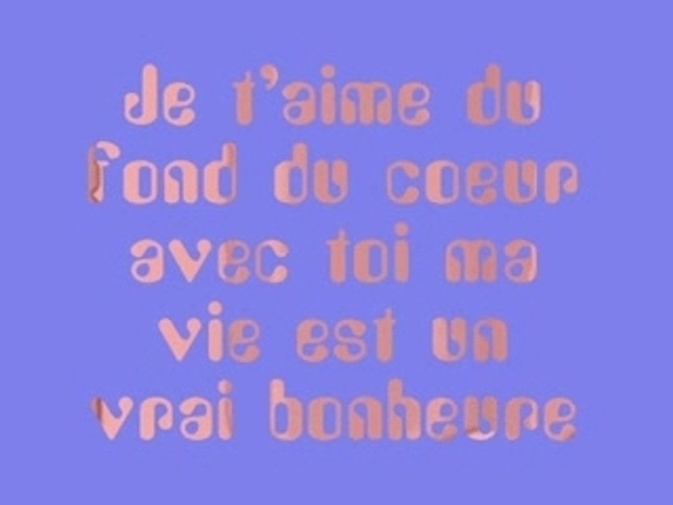Pour toi mon amour