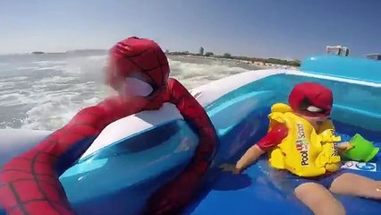 Hombre araña video Niños para ⏏ Spiderman volar en un avión |