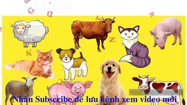 Dạy các con vật trong cuộc sống hay nhất cho bé | Dạy bé học online 1