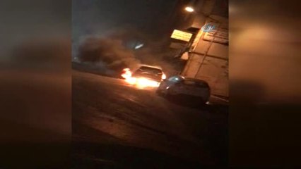 Kağıthane'de Park Halindeki Lüks Otomobil Kundaklandı