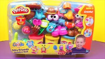 Play Doh Silly Friends Jumbo Set ✯ Play Dough Clay People, Hair, Animals, Monsters by Disn