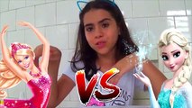 Ameba con Bricolaje congelado resplandecer princesa confrontación moana vs elsa disney barbie vs como f