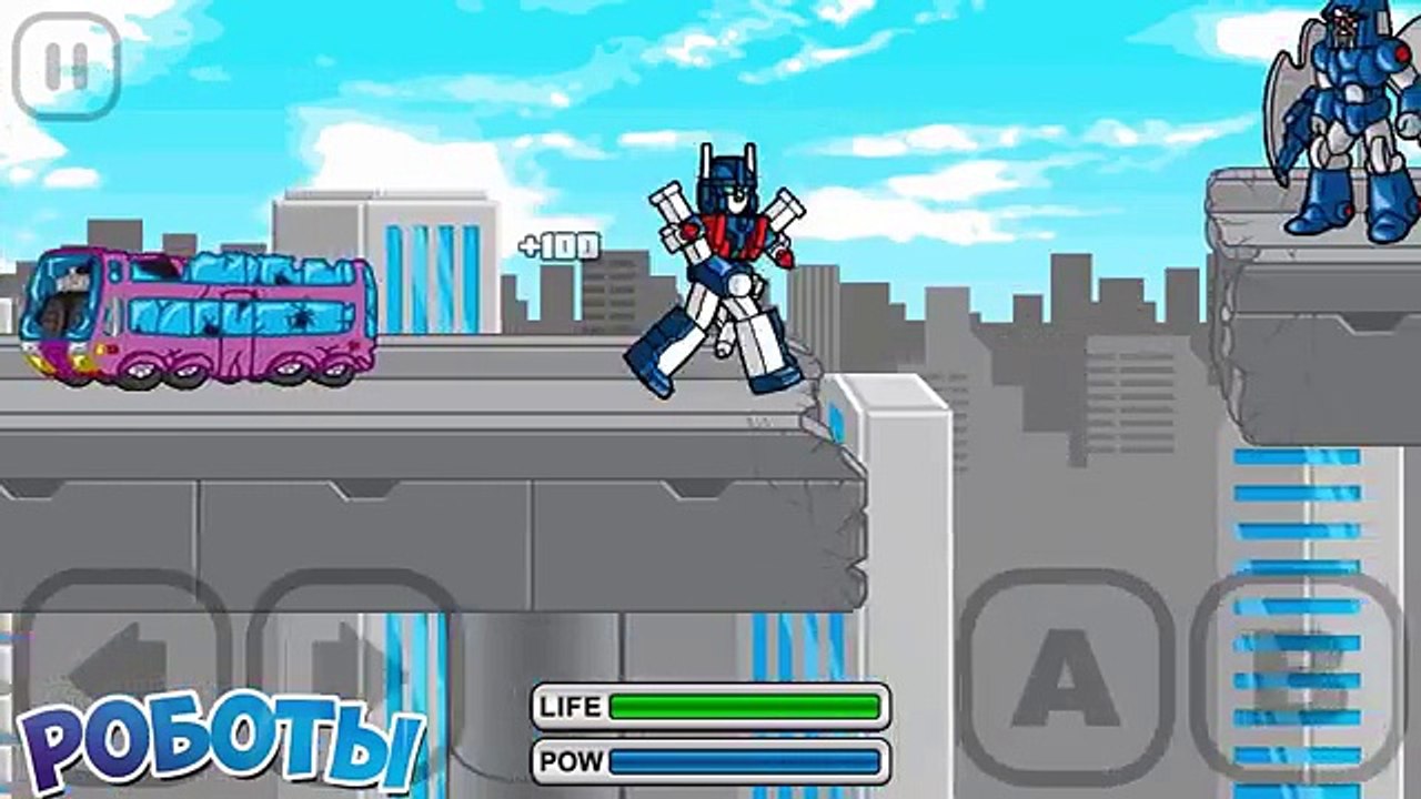 La lucha contra los robots juego de dibujos animados de robots Transformers robots