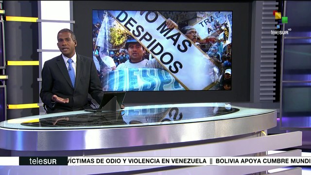 Sindicatos argentinos se movilizan en defensa de sus fuentes laborales