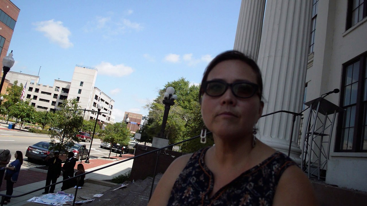 Interview with Mrs. Miller after the Rally