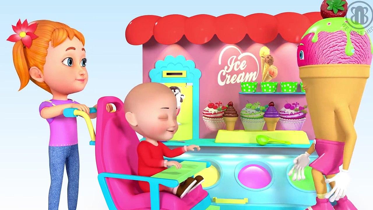 Bad Baby with tantrum Crying for 3D Lollipops & ICE CREAM Learn colors with Crying Babies