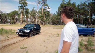 Gear Cub Range Rover Sport SVR and Land Cruiser 105 Off Road on Sand