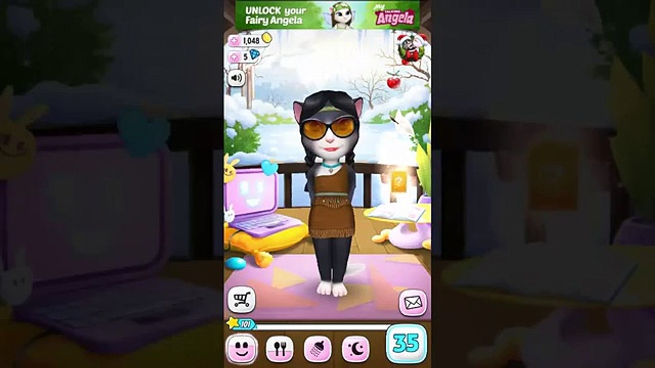 My Talking Angela PRESCHOOL VS Young Adult SIZE / LEVEL 10 Vs LEVEL 35 Gameplay