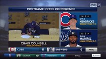 Brewers Counsell says Cubs were able to find the gap