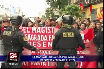 Alan García sobre huelga de maestros: "Hay que enfrentar las cosas y no gobernar con temor"