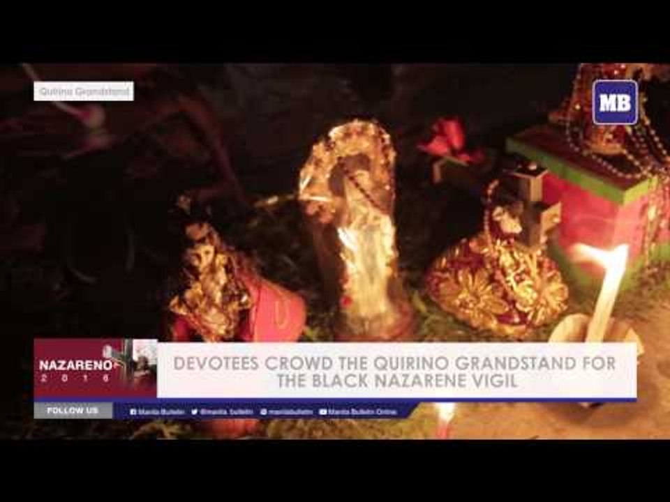 DEVOTEES CROWD THE QUIRINO GRANDSTAND FOR THE BLACK NAZARENE VIGIL