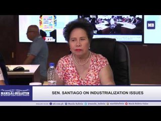 Sen. Santiago on easing Metro Manila traffic and industrialization issues