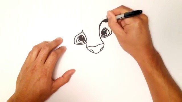 Dessiner dessin facile pour Comment enfants cours à Il Simba étape par étape