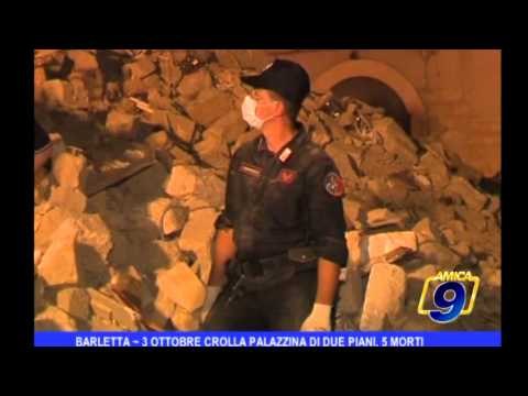 Crollo Barletta | 3 ottobre collassa palazzina di due piani, 5 morti