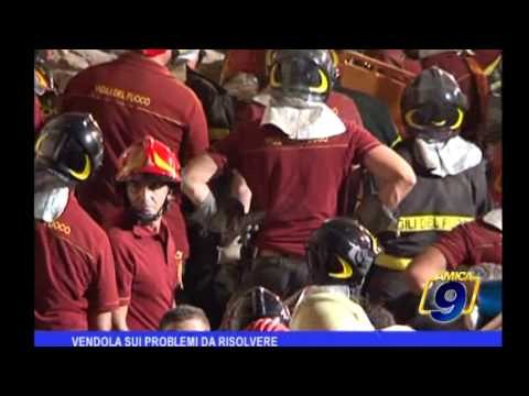 Crollo Barletta | Conferenza stampa, Vendola sui problemi da risolvere