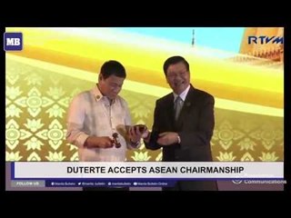 Duterte accepts ASEAN chairmanship
