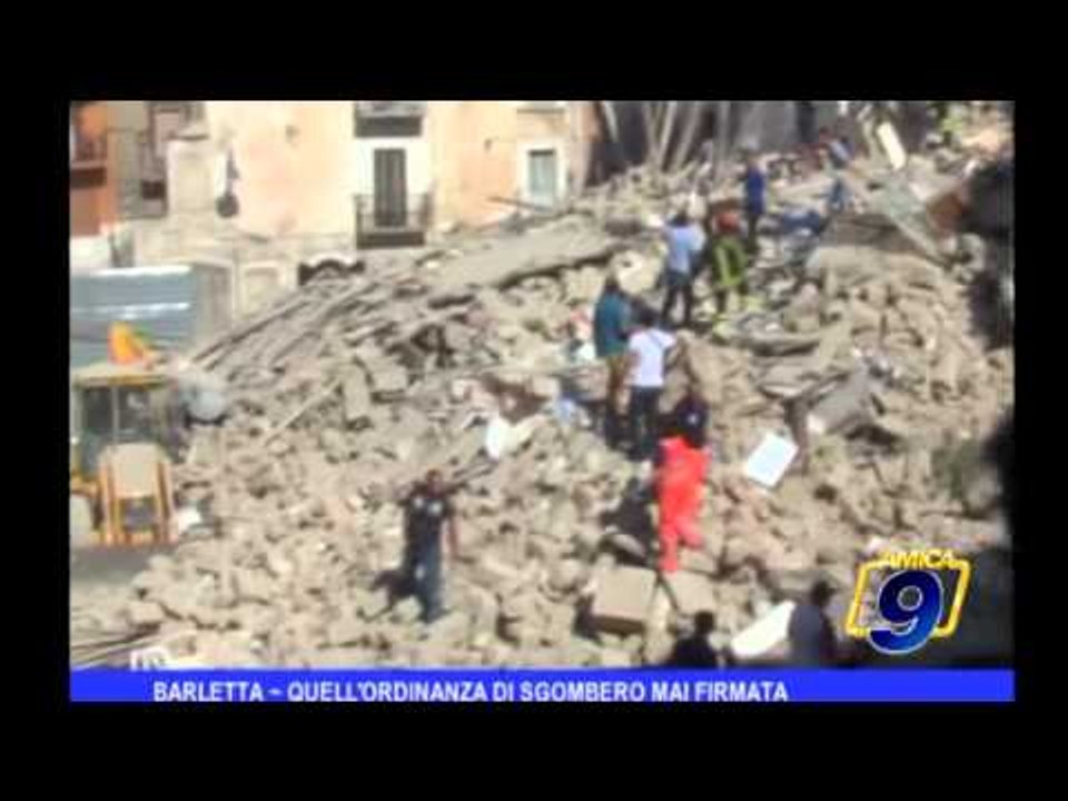 Barletta | Quell'ordinanza di sgombero mai firmata