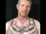 Man Creates Optical Illusion Tattoo of Mechanized Body