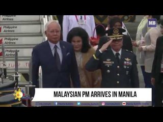 Malaysian PM arrives in Manila