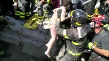 Terremoto en Italia: Rescates milagro de un bebé, 3 niños y un padre