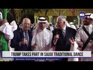 Trump takes part in Saudi traditional dance