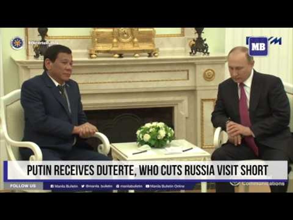 Putin receives Duterte, who cuts Russia visit short