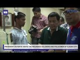 President Duterte visits the wounded soldiers and policemen at Iligan City