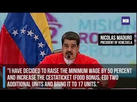 Maduro increases Venezuela minimum wage by 50 percent