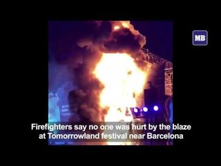 Fire at Tomorrowland music festival in Barcelona