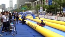 Incroyable toboggan à eau géant de 300 mètres à Séoul