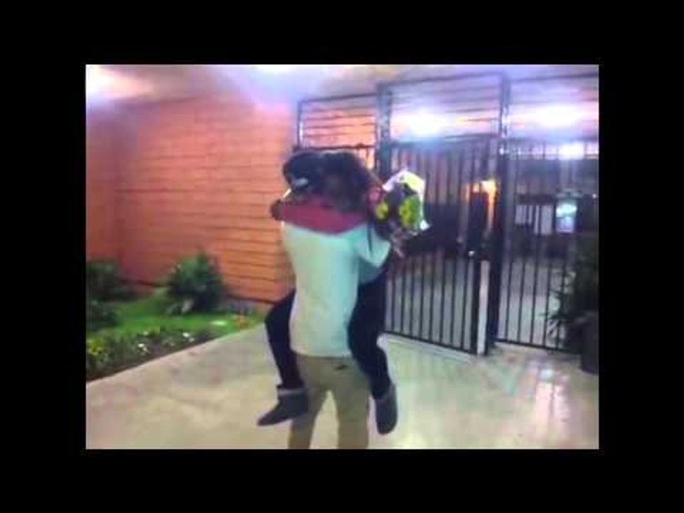 Guy Surprises His Girlfriend