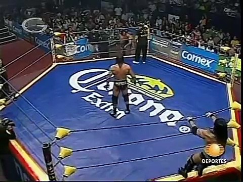 AAA-Sin Limite 2009.07.03 Queretaro 04 Cibernetico & El Mesias vs. La Hermandad Extrema