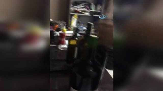 Alkollü İçki Fabrikalarına Yapılan Hileli 'Vergi Kaçakçılığı' Baskını Polis Kamerasında