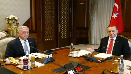 Cumhurbaşkanı Erdoğan, ABD Savunma Bakanı James Mattis'i Kabul Etti