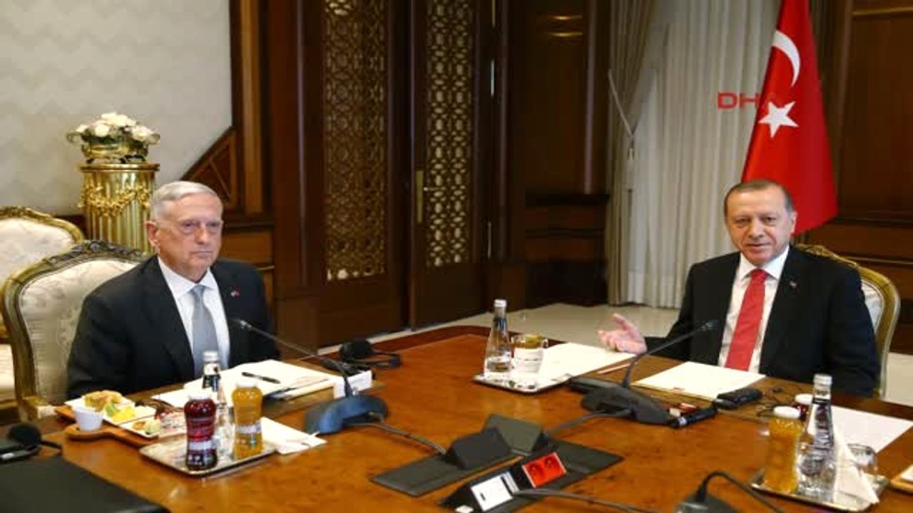 Erdoğan, ABD Savunma Bakanı Mattis'i Kabul Etti