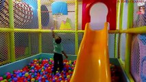 New GREAT Indoor Playground fun for kids with Ball PIT BALLS Funny Slides and more