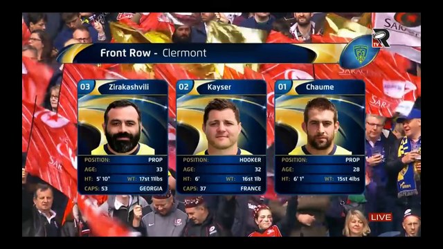 European Rugby Champions Cup 2017 Final - ASM Clermont Auvergne vs Saracens - May 13 , 2017