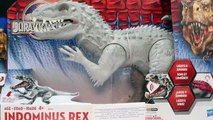 Jurassic World Dinosaur Toys HERO MASHERS Indominus Rex, Velociraptor   T Rex Opening Toyp