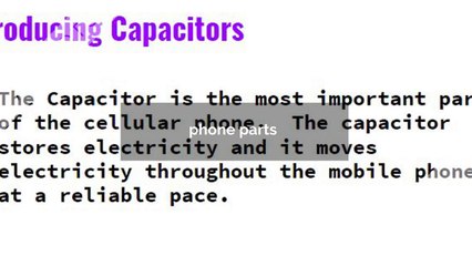 Important parts of cellphone